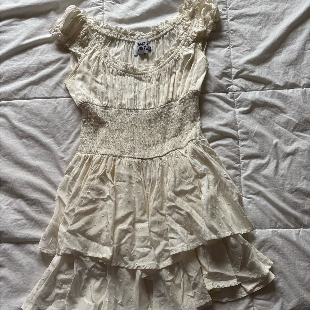 Princess Polly Cream Romper